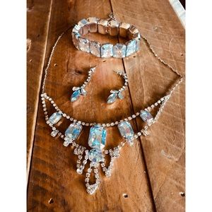 Macy’s Crystal prom jewelry set